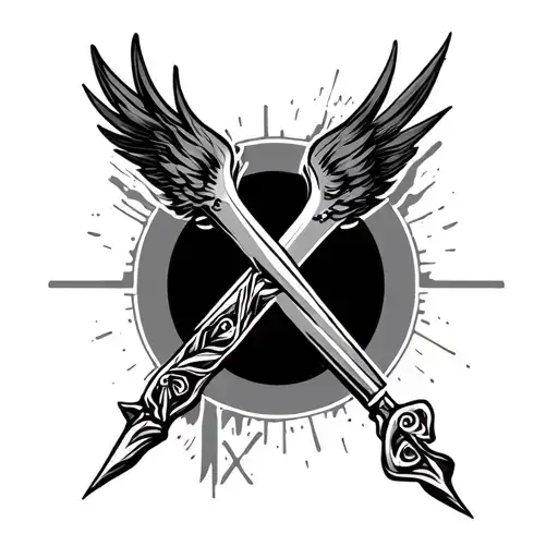 strong, female, courage bravery honor and respect tattoo design idea