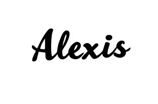 "Alexis " tattoo design idea