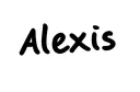 "Alexis " tattoo design idea