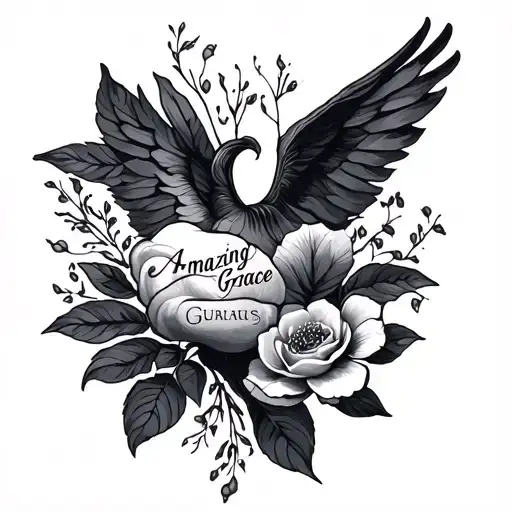 Amazing Grace tattoo design idea