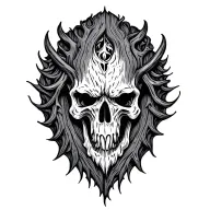 wood grain patterns tattoo design idea