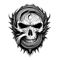 wood grain patterns tattoo design idea