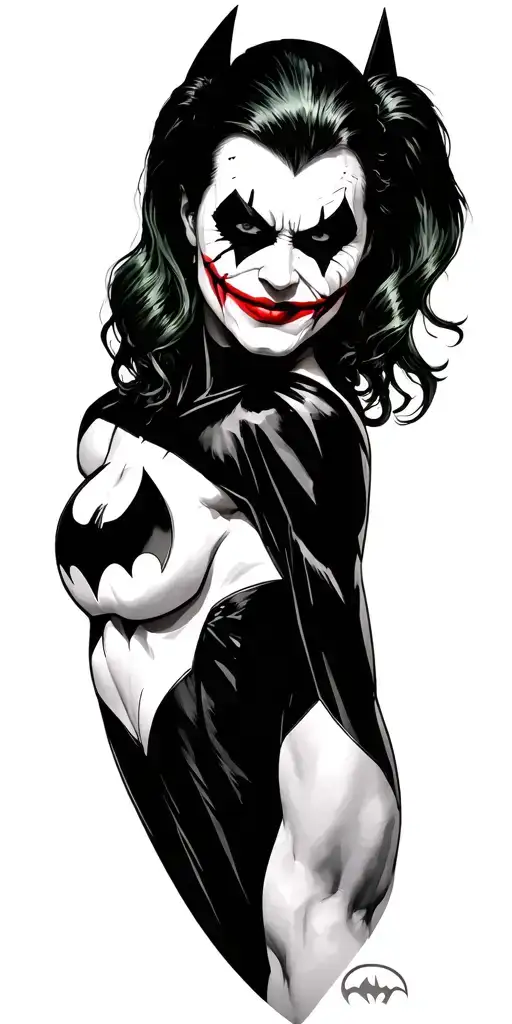 Batman joker nightwing harley quinn tattoo design idea