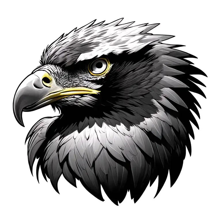 polish eagle tattoo design idea