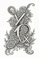 xo tattoo design idea