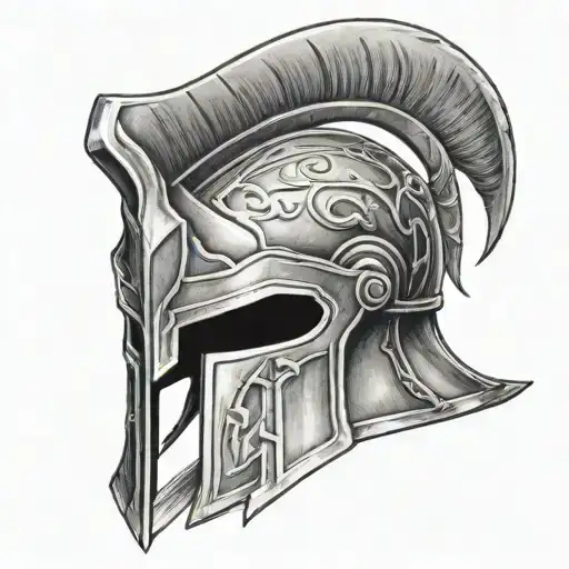 spartan helmet tattoo tattoo design idea