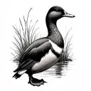 Duck Hunting tattoo design idea