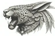aztec jaguar warrior tattoo design idea