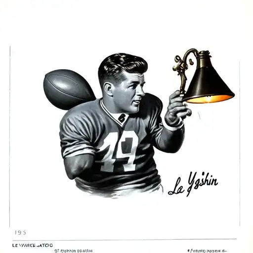 Lev Yashin de back house Mines Right hand eating a lamp of minor left football football from the 1950s tattoo design idea