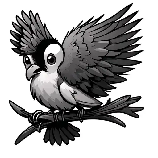 military tweety bird tattoo design idea