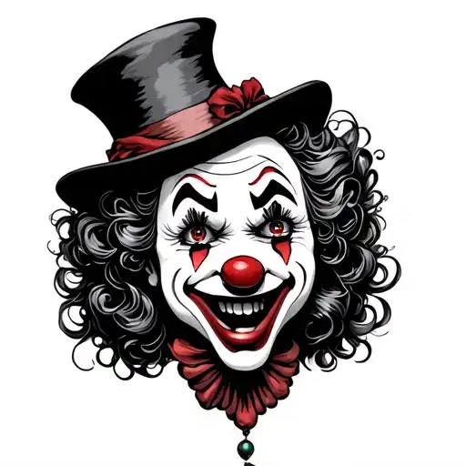 sad and happy clowns italian theater demonic subaru 22b tattoo design idea