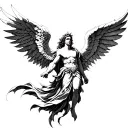 archangel Raphael tattoo design idea