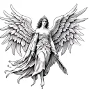 archangel Raphael tattoo design idea