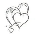 candy heart shape tattoo design idea