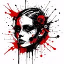 Generate creative tattoo designs that capture these details using sophisticated graphics: Gianna Kendi - 12.june.2022  tattoo design idea