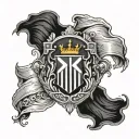 June 13 2007 Roman numerals and Croatian flag merged tattoo design idea