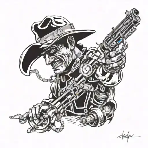 John Wayne Henry tattoo design idea