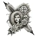 777  tattoo design idea