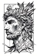 tattoo geometry poseidon tattoo design idea