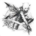 lady from devil may cry tattoo design idea
