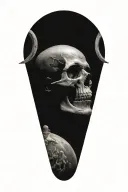 Heaven and earth judgement tattoo with last judgement by God tattoo design idea