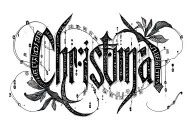 "Christina" Morse code tattoo design idea