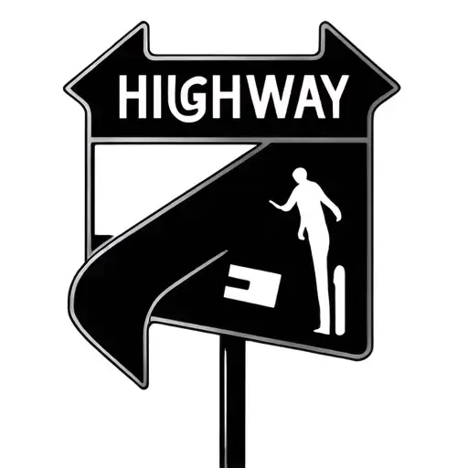 Highway Sign tattoo design idea