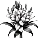hyacinth flower tattoo design idea