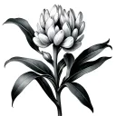hyacinth flower tattoo design idea