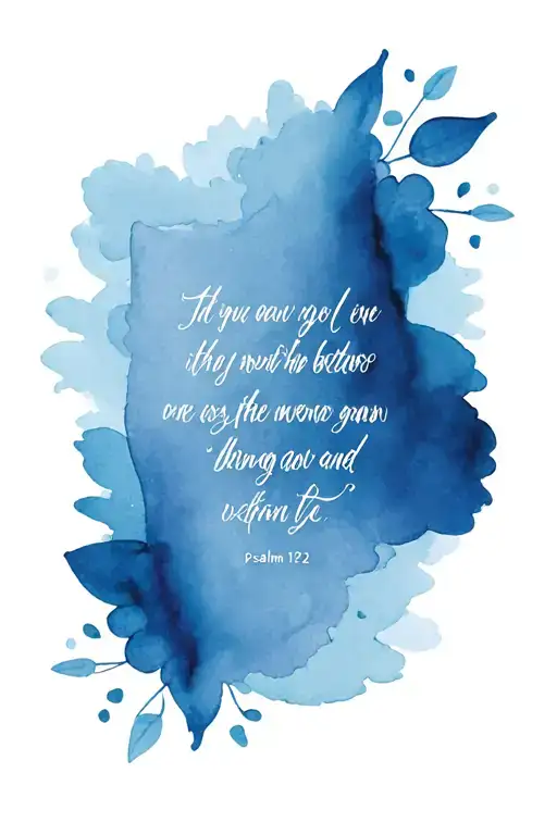 psalm 121:2 tattoo design idea