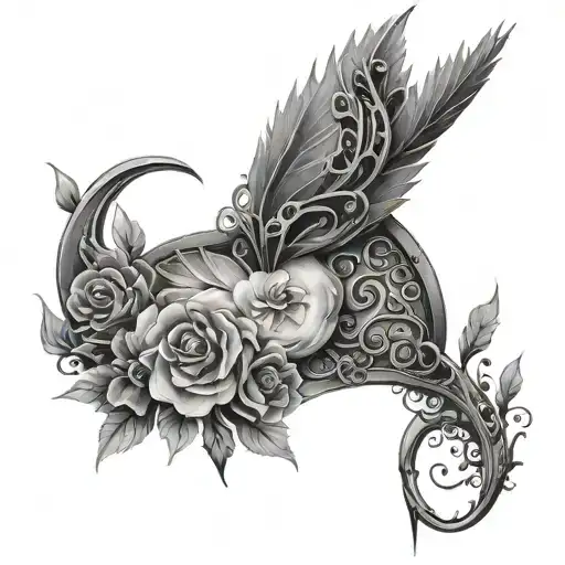 Reality in a dream tattoo design idea