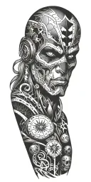 comic book tattoo design idea