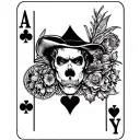 Poker and Gangster Chicano Tattoo Style Black and White tattoo design idea