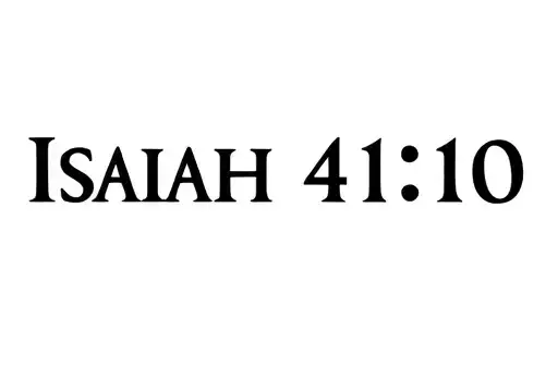 "Isaiah 41:10" tattoo design idea