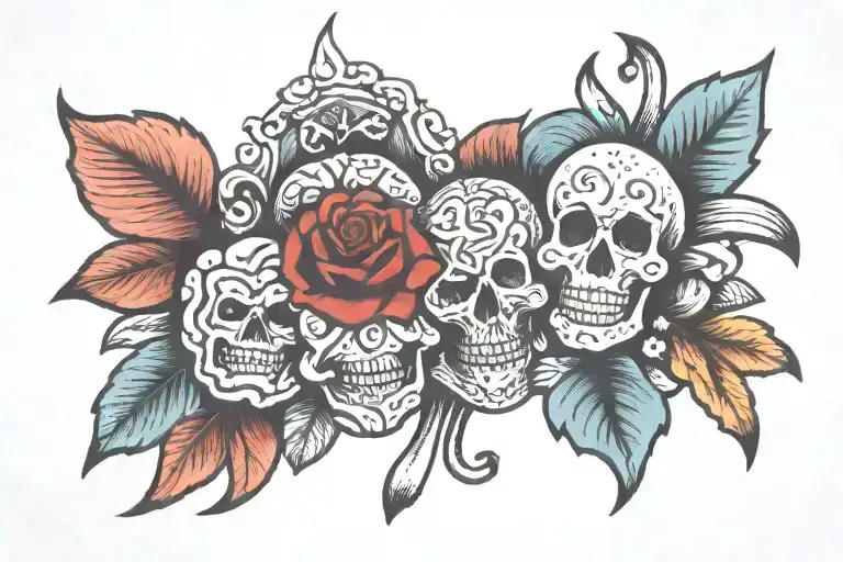 anxiety mental health tattoo design idea