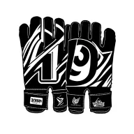 glove goalkeeper glove with the number 19 tattoo design idea