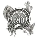 dad memorial tattoo design idea