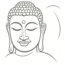 buddha face tattoo design idea