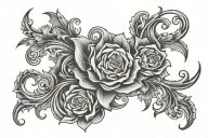 strip forming tattoo design idea