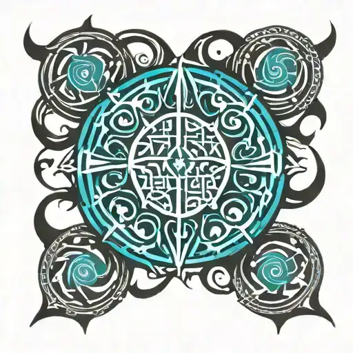 satyam is written in neo tribal tattoo tattoo design idea