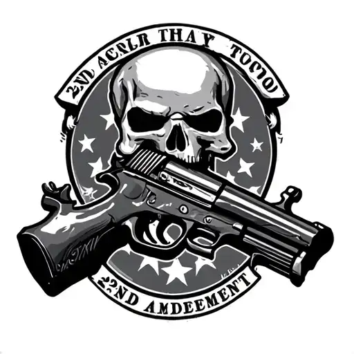2ND AMENDMENT tattoo design idea