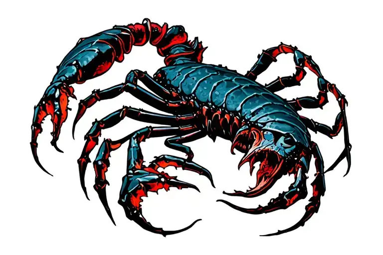 a heavenly concept, also scorpio tattoo design idea