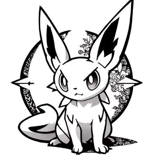 pokemon espeon tattoo design idea