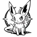 pokemon espeon tattoo design idea