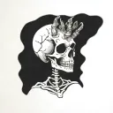 SKELETON SHAKA tattoo design idea