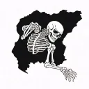 SKELETON SHAKA tattoo design idea