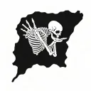 SKELETON SHAKA tattoo design idea