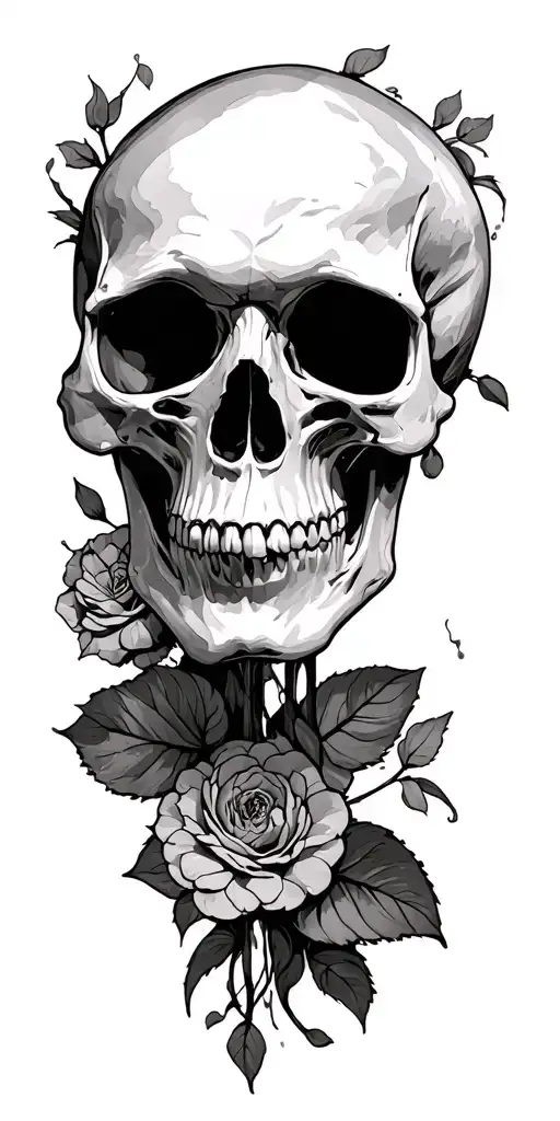 skull end bougie d'allumage sur bras tattoo design idea