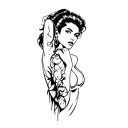 amy winehouse tattoo design idea