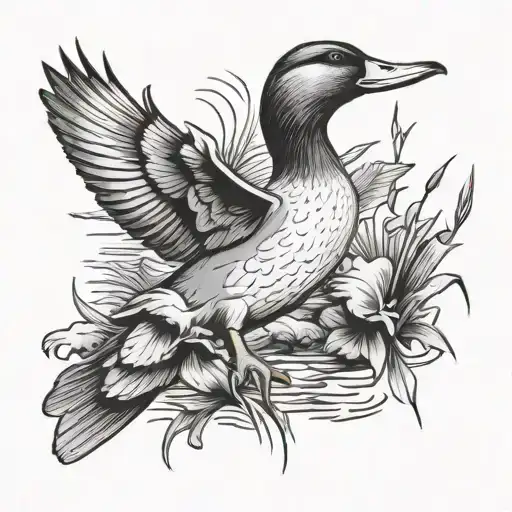 Duck Hunting tattoo design idea